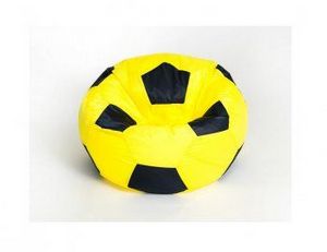 Кресло-мешок Мяч малый желто-черное в Режи - rezh.ok-mebel.com | фото 1
