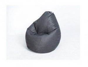 Кресло-мешок Груша велюр темно - серое малое в Режи - rezh.ok-mebel.com | фото 1