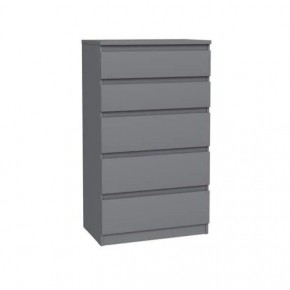 2.03.02.070.4 КАСТОР комод 5 ящиков RU серый в Режи - rezh.ok-mebel.com | фото