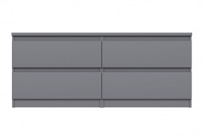 2.03.03.100.4 КАСТОР тумба 4 ящика RU серая в Режи - rezh.ok-mebel.com | фото 2