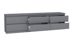 2.03.03.110.4 КАСТОР тумба 6 ящиков RU серая в Режи - rezh.ok-mebel.com | фото 3
