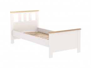 2.08.04.050.14 САГА кровать одинарная 90х200 белая/ясень в Режи - rezh.ok-mebel.com | фото 2