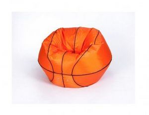 Кресло-мешок Баскетбольный мяч малый оранжево-черное в Режи - rezh.ok-mebel.com | фото 2