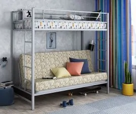 Кровать двухъярусная с диваном "Мадлен" в Режи - rezh.ok-mebel.com | фото 6