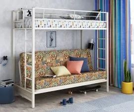 Кровать двухъярусная с диваном "Мадлен" в Режи - rezh.ok-mebel.com | фото 8