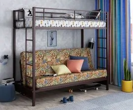 Кровать двухъярусная с диваном "Мадлен" в Режи - rezh.ok-mebel.com | фото 10