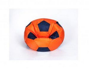 Кресло-мешок Мяч малый оранжево-черное в Режи - rezh.ok-mebel.com | фото 1