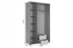 АДАМ К2 Спальный гарнитур (графит) в Режи - rezh.ok-mebel.com | фото 4