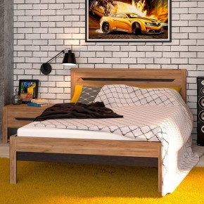 АФИНА А3в Кровать 1400 (крафт) в Режи - rezh.ok-mebel.com | фото 2