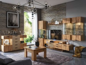АЛТЕЯ Шкаф Стекло навесной (Дуб крафт) в Режи - rezh.ok-mebel.com | фото 3