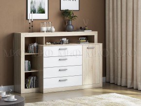 Ангара Комод (Белый глянец/Сонома) в Режи - rezh.ok-mebel.com | фото 2