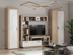 Ангара Центральная секция (Белый глянец/Сонома) в Режи - rezh.ok-mebel.com | фото 3