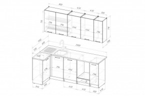 АСАЯ Кухонный гарнитур Прайм 400 (1100*2000 мм) в Режи - rezh.ok-mebel.com | фото 2