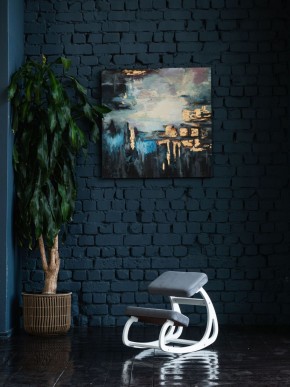 Балансирующий коленный стул Конёк Горбунёк (Белый) в Режи - rezh.ok-mebel.com | фото 4