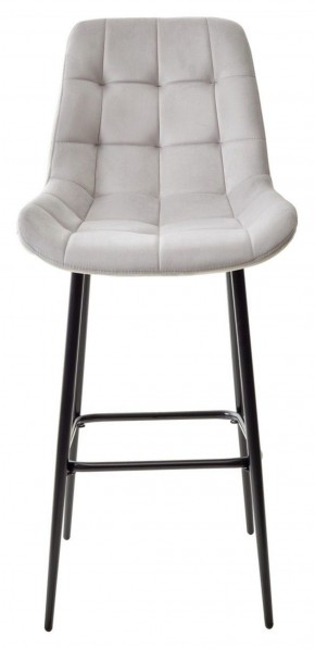 Барный стул ХОФМАН, цвет H-09 Светло-серый, велюр / черный каркас М-City в Режи - rezh.ok-mebel.com | фото 5
