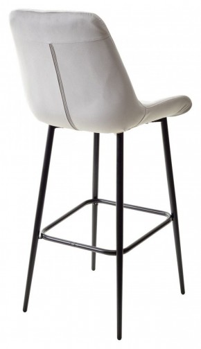 Барный стул ХОФМАН, цвет H-09 Светло-серый, велюр / черный каркас М-City в Режи - rezh.ok-mebel.com | фото 6