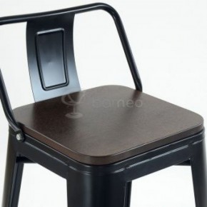 Барный стул N-238 Tolix Wood style Черный в Режи - rezh.ok-mebel.com | фото 3