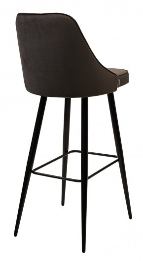 Барный стул NEPAL-BAR ГРАФИТ #14, велюр/ черный каркас (H=78cm) М-City в Режи - rezh.ok-mebel.com | фото 3