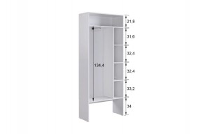 БАСКО Прихожая К7 (белое дерево) в Режи - rezh.ok-mebel.com | фото 6
