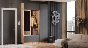 БАВАРИЯ Прихожая (дуб вотан/графит) в Режи - rezh.ok-mebel.com | фото