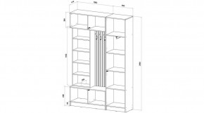 БАВАРИЯ Прихожая (дуб вотан/кашемир) в Режи - rezh.ok-mebel.com | фото 2