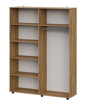 БАЙКАЛ Шкаф четырехстворчатый (Графит/Дуб золотой) в Режи - rezh.ok-mebel.com | фото 2