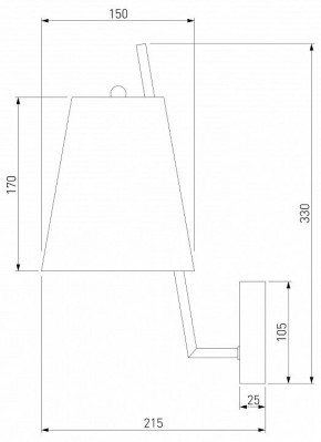 Бра Eurosvet Topanga 60173/1 латунь в Режи - rezh.ok-mebel.com | фото 5