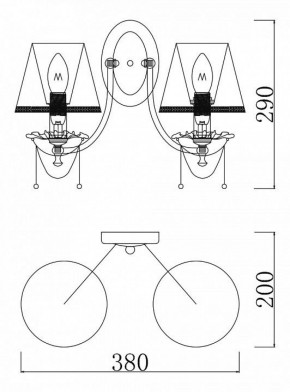 Бра Maytoni Lolita ARM305-02-W в Режи - rezh.ok-mebel.com | фото 2