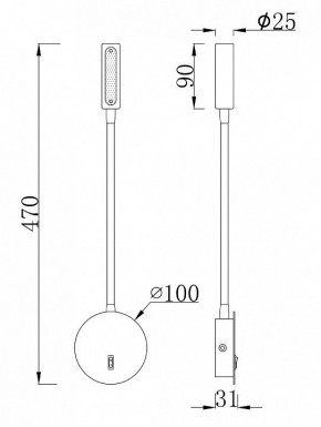 Бра Maytoni Stem C035WL-L3B3K в Режи - rezh.ok-mebel.com | фото 7