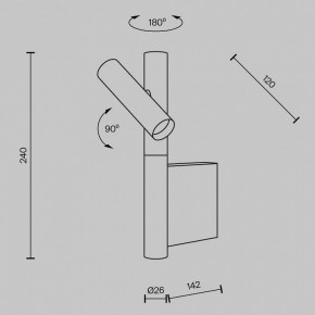 Бра Maytoni Utility MOD433WL-L3BS3K в Режи - rezh.ok-mebel.com | фото 4