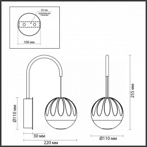 Бра Odeon Light Sono 5100/5WL в Режи - rezh.ok-mebel.com | фото 4