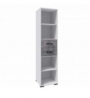 Детская Лючия Пенал ЛДСП Белый/ЛДСП Ателье светлое в Режи - rezh.ok-mebel.com | фото