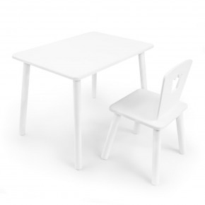 Детский комплект стол и стул «Корона» Rolti Baby (белый/белый, массив березы/мдф) в Режи - rezh.ok-mebel.com | фото