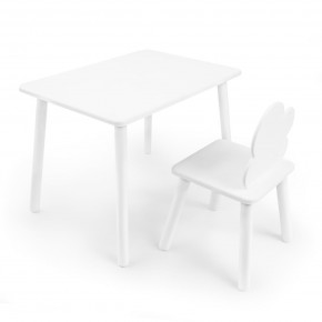 Детский комплект стол и стул «Облачко» Rolti Baby (белый/белый, массив березы/мдф) в Режи - rezh.ok-mebel.com | фото