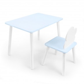 Детский комплект стол и стул «Облачко» Rolti Baby  (голубая столешница/голубое сиденье/белые ножки) в Режи - rezh.ok-mebel.com | фото