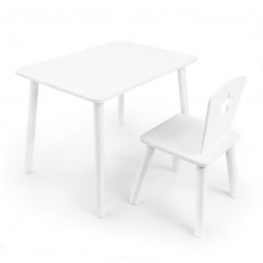 Детский комплект стол и стул «Звезда» Rolti Baby (белый/белый, массив березы/мдф) в Режи - rezh.ok-mebel.com | фото