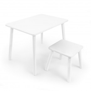Детский комплект стол и табурет Rolti Baby (белая столешница/белое сиденье/белые ножки) в Режи - rezh.ok-mebel.com | фото
