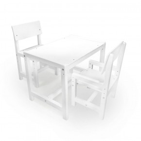 Детский растущий комплект стол и два стула  Я САМ "Лофт" (Белый, Белый) в Режи - rezh.ok-mebel.com | фото 1