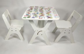 Детский растущий стол-парта и два стула Я САМ "Умка-Дуо" (Алфавит) в Режи - rezh.ok-mebel.com | фото