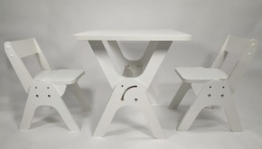Детский растущий стол-парта и два стула Я САМ "Умка-Дуо" (Белый) в Режи - rezh.ok-mebel.com | фото