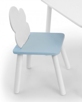 Детский стул Облачко (Белый/Голубой/Белый) в Режи - rezh.ok-mebel.com | фото 1