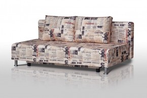 Диван-кровать Комфорт без подлокотников Принт "Gazeta" (2 подушки) в Режи - rezh.ok-mebel.com | фото