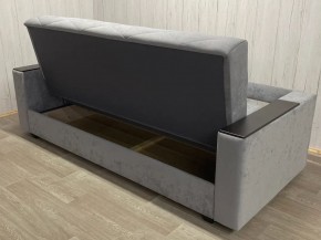 Диван Престиж-15 (НПБ+МДФ) велюр Sensey silver в Режи - rezh.ok-mebel.com | фото 4