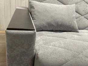 Диван Престиж-15 (НПБ+МДФ) велюр Sensey silver в Режи - rezh.ok-mebel.com | фото 6