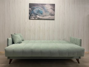 Диван Престиж-3 (НПБ) велюр Sensey mist green в Режи - rezh.ok-mebel.com | фото 3