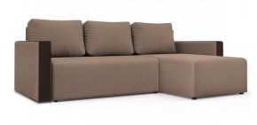 Диван угловой Алиса 3 Bahama BEIGE - Teos Dark Brown в Режи - rezh.ok-mebel.com | фото