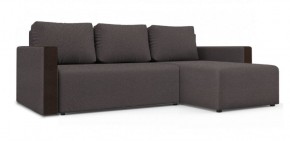 Диван угловой Алиса 3 Bahama GREY - Teos Dark Brown в Режи - rezh.ok-mebel.com | фото