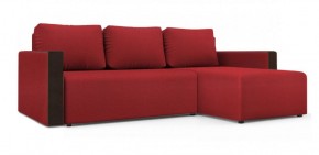 Диван угловой Алиса 3 Bahama RED - Teos Dark Brown в Режи - rezh.ok-mebel.com | фото