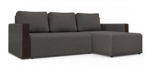 Диван угловой Алиса 3 Bahama STEEL - Teos Dark Brown в Режи - rezh.ok-mebel.com | фото