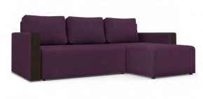 Диван угловой Алиса 3 Bahama VIOLET - Teos Dark Brown в Режи - rezh.ok-mebel.com | фото